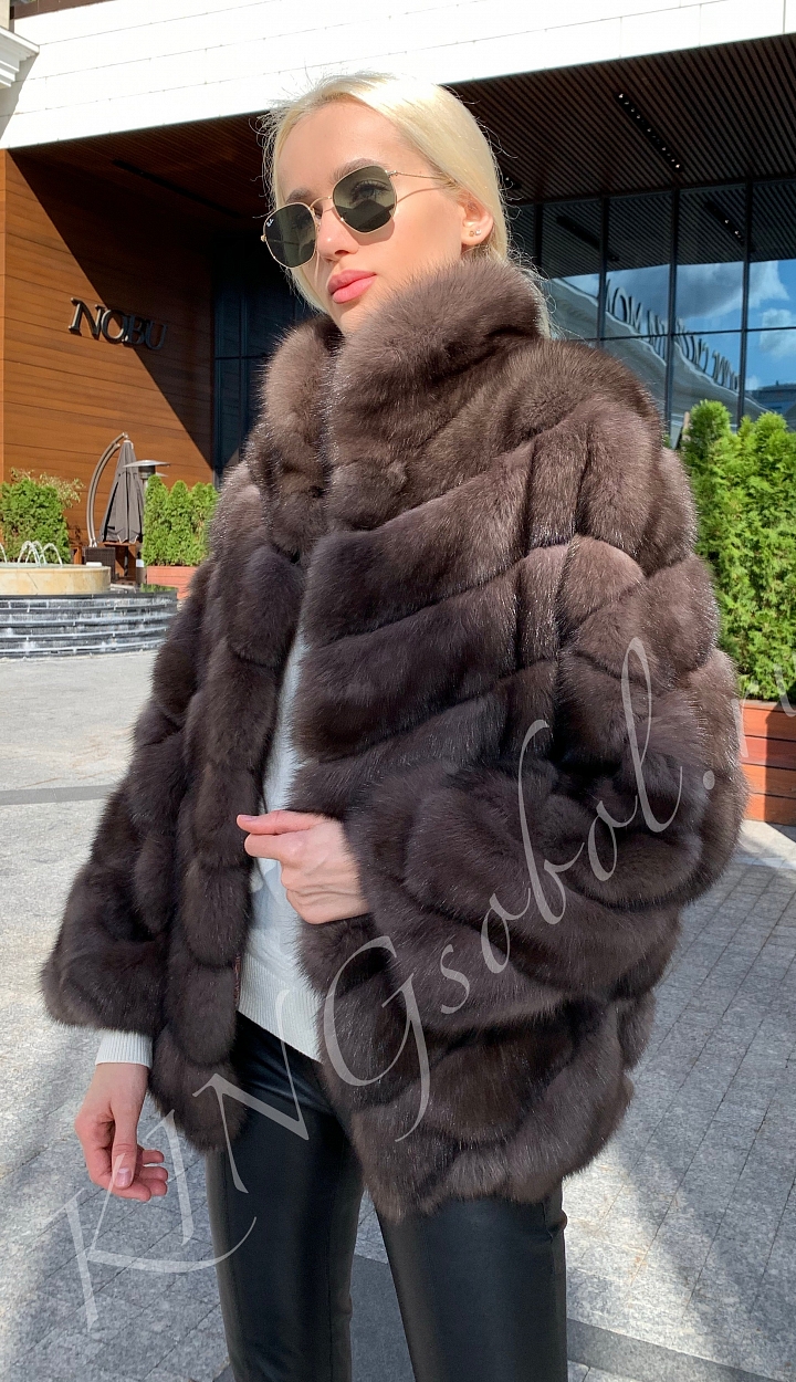 Шуба/бомбер из соболя Вита